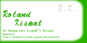 roland kispal business card